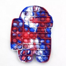Мягкая игрушка антистресс Push Pop it Поп ит Among Us VelaSport 20х14см. бесконечная пупырка тактильная Развивающая Тренд 2021 Человечик Красный Мягкая игрушка антистресс Push Pop it Поп ит Among Us VelaSport 20х14см. бесконечная пупырка тактильная Развивающая Тренд 2021 Человечик Красный