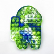 Мягкая игрушка антистресс Push Pop it Поп ит Among Us VelaSport 20х14см. бесконечная пупырка тактильная Развивающая Тренд 2021 Человечик Зеленый Мягкая игрушка антистресс Push Pop it Поп ит Among Us VelaSport 20х14см. бесконечная пупырка тактильная Развивающая Тренд 2021 Человечик Зеленый