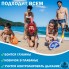 Полнолицевая Снорклинг Маска L/XL  FreeB панорамная на все лицо - для плавания купания ныряния - Плавательные Очки мономаска на все лицо с трубкой и клапаном + крепление под экшн камеру для подводной съемки взрослым и детям Black