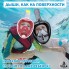 Полнолицевая Снорклинг Маска L/XL  FreeB панорамная на все лицо - для плавания купания ныряния - Плавательные Очки мономаска на все лицо с трубкой и клапаном + крепление под экшн камеру для подводной съемки взрослым и детям Pink