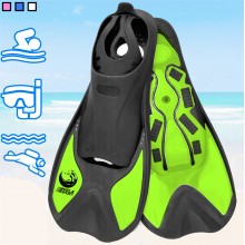Спортивные ласты для плаванья VelaSport Starfish (44/45) для дайвинга, снорклинга, бассейна, подводной охоты с Закрытой пяткой Детские и взрослые Green Спортивные ласты для плаванья VelaSport Starfish (44/45) для дайвинга, снорклинга, бассейна, подводной охоты с Закрытой пяткой Детские и взрослые Green