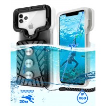Водонепроницаемый Чехол для телефона VelaSport 5.0 MAX до 6,8 дюймов Размер L кейс для фото и видео 18х10х2,5см. IPX8 погружение до 20м. Универсальный Противоударный Черный